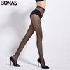 Image of BONAS 6pcs Women Open Crotch Fishnet Tights Sexy Hot Diamond Mesh Nylon Pantyhose Stockings Female Lady Thin HollowCollant Femme
