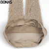 Image of BONAS Summer Diamond Pantyhose Women Sexy Shiny Tights Rhinestone Mesh Nylon Stockings Glow In The Dark Fishnets Collant Femme