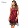 Image of Bikitique Women Temptation Lingerie Porno Ultra Lace Honeymoon Nightgown Homewear Sleepwear Women Erotic Sexy Lingerie underwear