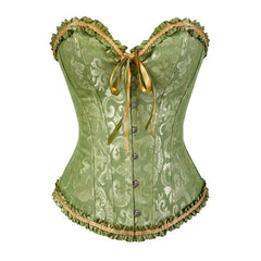 Black Boned Corselet Gothic Clothing Lace Up Steampunk Overbust Corset Halloween costume Plus Size Sexy Women Bustier Bodyshaper