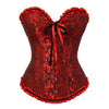 Image of Black Boned Corselet Gothic Clothing Lace Up Steampunk Overbust Corset Halloween costume Plus Size Sexy Women Bustier Bodyshaper