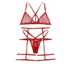 Image of Black Harness Polka Dot Garter Sexy Women Transparent Lingerie Set 2019 Summer See Through Ladies Bra And Underwear Set 30NOV6