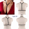 Image of Body Harness Bra For  Women Fetish Chest Bondage Lingerie Erotic Cage Bra Gothic Garter Belt