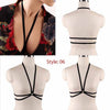 Image of Body Harness Bra For  Women Fetish Chest Bondage Lingerie Erotic Cage Bra Gothic Garter Belt