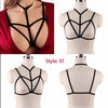 Image of Body Harness Bra For  Women Fetish Chest Bondage Lingerie Erotic Cage Bra Gothic Garter Belt