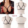 Image of Body Harness Bra For  Women Fetish Chest Bondage Lingerie Erotic Cage Bra Gothic Garter Belt