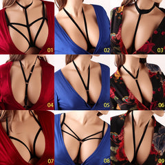 Body Harness Bra For  Women Fetish Chest Bondage Lingerie Erotic Cage Bra Gothic Garter Belt