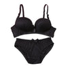 Image of Bow Cotton Bra Sets Women Push Up Lingerie Bra Wireless Bra & Pantie Set Underwear Sets