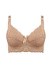 Image of Brand New 2018 Sexy Lace Women Bra Plus Size C D E Big Size Bralette Ultrathin Pure Cotton Brassiere 95E Underwear Dropshipping