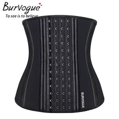 Burvogue Women Corset Waist Trainer Latex Corset Waist Control Corset and Bustier Steel Bone Underbust Slimming Shaper Corselet