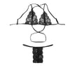 Image of CDJLFH 2019 Women Sexy Lace Bra Set Transparent Across Bra High Waist G-string Underwear Women Lingerie Suit 6 Styles 4 Colors