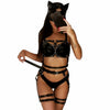 Image of CEA.HARNESS Women's PU Leather Sword Belt Waist Garter Handmade Body Bondage Sexy Leg Suspenders Restraints Belt BDSM Harness
