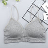 Image of CHRLEISURE Elastic Gathering Bralette Push Up Bra Summer Anti-light Korean Style Wild Bra Tube Top Sexy No Rims Bra