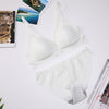 Image of CINOON French Lace Front Closure Bra And Panties Set Women Sexy Lingerie Set Push Up Bralette Embroidery Underwear Brassiere