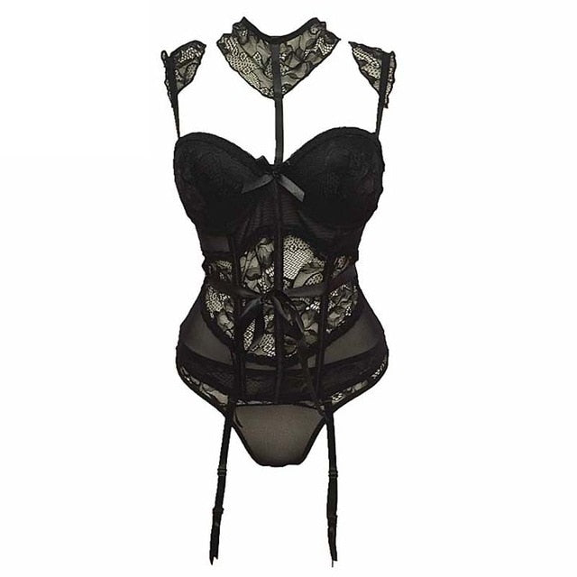 Women Corset Sexy Slim Burlesque Satin Body Shaper Strapless Overbust Plus Size Corset and Bustier  (2)