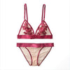 Image of CINOON Sexy Lace Bralette 3/4 Cup Bra Sets Underwear For Women Wire Free Thin Lingerie Set Breathable Comfortable intimates