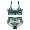 Image of CINOON Sexy lingerie Transparent Underwear Ultra-thin Bra set 2018 new Women High Waist Brief Floral Embroidery brassier panty