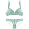 Image of CINOON Sexy lingerie Transparent Underwear Ultra-thin Bra set 2018 new Women High Waist Brief Floral Embroidery brassier panty