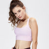 Image of CRZ YOGA Women's Cross Back Wirefree Removable Cups Longline Yoga Sports Bra