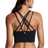Image of CRZ YOGA Women's Wirefree Strappy Back Removable Cups Longline Sports Bra
