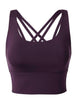 Image of CRZ YOGA Women's Wirefree Strappy Back Removable Cups Longline Sports Bra