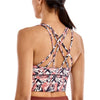 Image of CRZ YOGA Women's Wirefree Strappy Back Removable Cups Longline Sports Bra