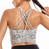 Image of CRZ YOGA Women's Wirefree Strappy Back Removable Cups Longline Sports Bra