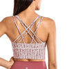 Image of CRZ YOGA Women's Wirefree Strappy Back Removable Cups Longline Sports Bra