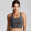 Image of CRZ YOGA Women's Wirefree Strappy Back Removable Cups Longline Sports Bra
