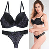 Image of CXZD 2pcs/sets Push Up Bra Sets Women Seamless Embroidery Bralette underwire Breathable Underwear Lingerie Set