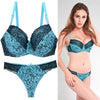 Image of CXZD 2pcs/sets Push Up Bra Sets Women Seamless Embroidery Bralette underwire Breathable Underwear Lingerie Set