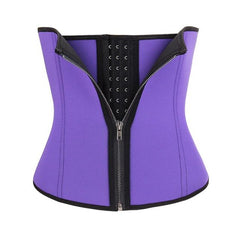CXZD Women Waist Trainer Corset Zipper Hook Shapewear Double Control Body Shaper Tummy Fat Burning Waist Cincher
