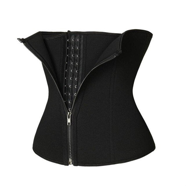 CXZD Women Waist Trainer Corset Zipper Hook Shapewear Double Control Body Shaper Tummy Fat Burning Waist Cincher