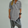 Image of Celmia Women Long Shirts 2019 Autumn Spring Asymmetric Linen Blouse Casual Loose Tunic Tops Buttons Blusas Chemise Femininas 5XL