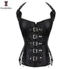 Image of Burvogue Underbust Steampunk Corset Waist Control Gothic Corsets Cincher with Curved Hem Bustiers Embroidery Short Waist Trainer  (14)