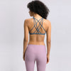 Image of Colorvalue Sexy Cross Straps Gym Sports Bra Women Wireless Yoga Fitness Top Padded Push Up Yoga Bra Crop Top Activewear XS-XL