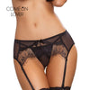 Image of Comeonlover Sexy Wedding Garter Women Big Size Garter Belt For Stockings Ladies Underwear Hot Sale Transparent Lace Garter Panty