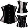 Image of Women Corset Sexy Slim Burlesque Satin Body Shaper Strapless Overbust Plus Size Corset and Bustier  (15)