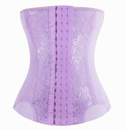 Burvogue Underbust Steampunk Corset Waist Control Gothic Corsets Cincher with Curved Hem Bustiers Embroidery Short Waist Trainer  (9)