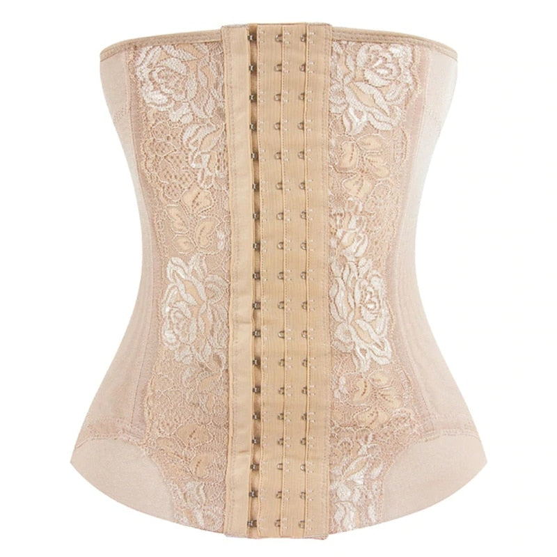 Burvogue Underbust Steampunk Corset Waist Control Gothic Corsets Cincher with Curved Hem Bustiers Embroidery Short Waist Trainer  (9)