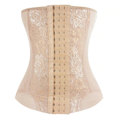 Burvogue Underbust Steampunk Corset Waist Control Gothic Corsets Cincher with Curved Hem Bustiers Embroidery Short Waist Trainer  (9)