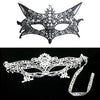 Image of Cosplay Party Sexy Costumes Sexy Lingerie Hot Erotic Baby Doll Sexy Lingerie for Women Female Hollow Out Black Lace Mask 1/2pcs