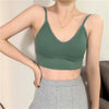 Image of Cotton Bralette Sexy Backless Bra Girls Padded Crop Top 6 Colors Unlined Underwear Wireless Bras For Women Female Lingerie New