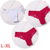 Image of Cotton Thong Panties Sexy G-string Briefs Lace Thongs Women Underwear Panties for Female Girls Ladies Floral Pantys Underpants