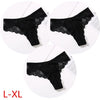 Image of Cotton Thong Panties Sexy G-string Briefs Lace Thongs Women Underwear Panties for Female Girls Ladies Floral Pantys Underpants