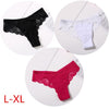 Image of Cotton Thong Panties Sexy G-string Briefs Lace Thongs Women Underwear Panties for Female Girls Ladies Floral Pantys Underpants