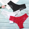 Image of Cotton Thong Panties Sexy G-string Briefs Lace Thongs Women Underwear Panties for Female Girls Ladies Floral Pantys Underpants