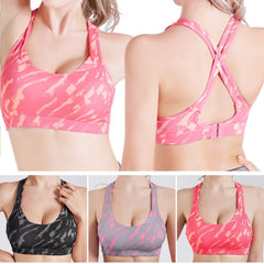 Cross Strap Back Women Sports Bra Professional Quick Dry Padded Shockproof Gym Fitness Running Yoga Sport Brassiere Tops Jogging