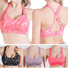 Image of Cross Strap Back Women Sports Bra Professional Quick Dry Padded Shockproof Gym Fitness Running Yoga Sport Brassiere Tops Jogging