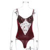 Image of Cryptographic Fashion Backless Embroidery Women Strap Bodysuits Sexy Patchwork Lace Female Jumpsuits 2019 New Women Clothing